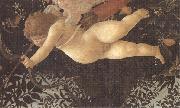 Sandro Botticelli Detail of Cupid with eyes bandaged,shooting an arrow at Chastity oil